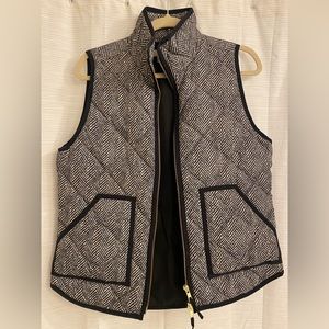 J Crew Quilted Herringbone Vest